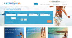 Desktop Screenshot of latedeals.ie